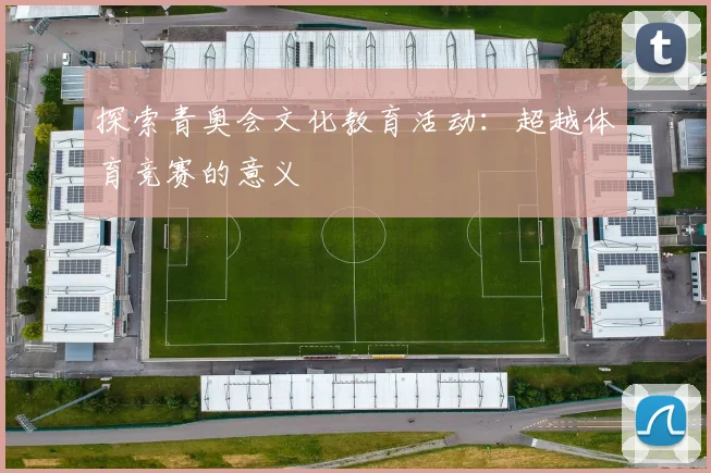 探索青奥会文化教育活动:超越体育竞赛的意义