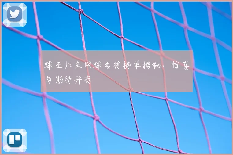 球王归来网球名将榜单揭秘,惊喜与期待并存